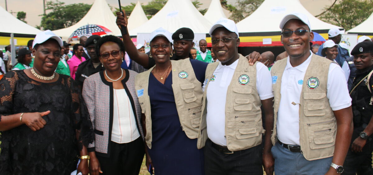 METS Team with Hon. Dr. Jane Ruth Aceng
