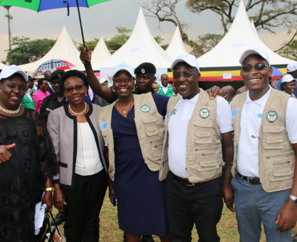 METS Team with Hon. Dr. Jane Ruth Aceng